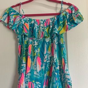 Lilly Pulitzer Beach/Bae Sunglow off shoulder top